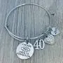 40th Birthday Gifts for Women, 1981 Birthday Expandable Charm Bracelet, 40th Birthday Ideas, Gift for Her 40th Birthday Gifts for Women, 1981 Birthday Expandable Charm Bracelet, 40th Birthday Ideas, Gift for Her