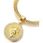 Halukakah ● Kings Landing ● 18k Real Gold Plated Lion Pendant Necklace,with Free SharkTail Chain 30''