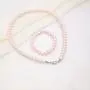 JSEA 8mm Faux Pearl Necklace Elastic Bracelet Jewelry Set Beige White Pink Fake Pearl Jewelry JSEA 8mm Faux Pearl Necklace Elastic Bracelet Jewelry Set Beige White Pink Fake Pearl Jewelry