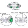 EVER FAITH Silver-Tone CZ Floral Leaves Water Drop Necklace Earrings Bracelet Set