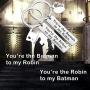 ENSIANTH You’re Robin to My Batman Keychain Set Batman Inspired Gift for BFF
