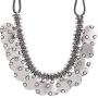 Efulgenz Boho Vintage Antique Ethnic Gypsy Tribal Indian Oxidized Silver Statement Coin Choker Necklace Jewelry