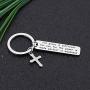 CYTING Christian Gift His Grace is Sufficient His Power is Made Perfect in Weakness 2 Corinthians 12:9 Scripture Keychain Religious Jewelry Bible Verse Gift