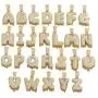 Plumiss Initial Letter Pendant Necklace Mens Womens Capital Letter A-Z 14K Gold Long Necklace Plumiss Initial Letter Pendant Necklace Mens Womens Capital Letter A-Z 14K Gold Long Necklace