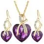 Gift! Gold Plated Jewelry Sets For Women Crystal Heart Necklace Earrings Jewellery Set Bridal Wedding Accessories Gift! Gold Plated Jewelry Sets For Women Crystal Heart Necklace Earrings Jewellery Set Bridal Wedding Accessories