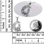 POPLYKE Sterling Silver Wolf Necklace Gifts for Women Celtic Knot Wolf Moon Pendant Necklace Jewelry for Men Girls 18+2