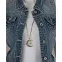 SPUNKYsoul Boho Antique Gold or Silver Tribal Crescent Moon Faceted Crystal Long Necklace for Women
