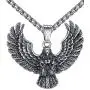 Aoiy Mens Stainless Steel Large Eagle Biker Pendant Necklace, 24'' Link Chain, aap131 Aoiy Mens Stainless Steel Large Eagle Biker Pendant Necklace, 24'' Link Chain, aap131