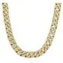 HUAMING 13mm Mens Iced Out Chain Necklace Hip Hop Gold Tone CZ Miami Cuban Link Chain Choker Necklace 18-26inchs HUAMING 13mm Mens Iced Out Chain Necklace Hip Hop Gold Tone CZ Miami Cuban Link Chain Choker Necklace 18-26inchs