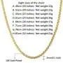 U7 2mm/3mm/6mm/7mm Box Chain Stainless Steel, 18K Gold Plated Flat/Square/Round Rolo Chain Necklace Bracelet Set, Length 18''-32''