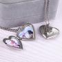 Fanery Sue Personalized Heart Locket Necklace That Holds Pictures Memory Photo Lockets Custom Any Photo Text&Symbols
