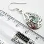 SilverStarJewel Solid Sterling Silver Blue Topaz Celtic Dangling Earrings 1.5'' SilverStarJewel Solid Sterling Silver Blue Topaz Celtic Dangling Earrings 1.5''