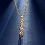 Beautlace DNA Double Helix Chemistry Science Molecule Biology Necklace and Earrings Jewelry Set Silver/18K Gold/Black Gun Plated Jewelry for Women and Girls