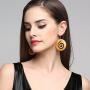 African Wooden Earrings for Women EVBEA Big Statement Circle Beautiful Earrings