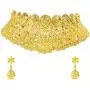 Bodha Traditional Indian One Gram Gold Bridal Dulhan 22K Gold Plated Hi Micron Choker Jewellery Set for Women (SJ_2807)