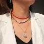 YBMYCM Rainbow Bead Necklace - Boho Tiny Beaded Choker Necklace Jewelry Gifts for Women YBMYCM Rainbow Bead Necklace - Boho Tiny Beaded Choker Necklace Jewelry Gifts for Women