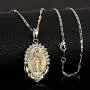 Ever Fairy Mother Gift Fashion Cameo Design Virgin Mary Necklace Jewelry Catholic Christian Crystal Rhinestone Mary Pendant