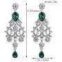 Chran Exquisite Teardrop Crystal Bridal Wedding Earrings Vintage Chandelier Dangle Long Earrings for Women Chran Exquisite Teardrop Crystal Bridal Wedding Earrings Vintage Chandelier Dangle Long Earrings for Women