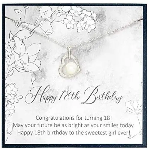 Grace of Pearl 18th Birthday Gifts for Girls, Gift for 18 Year Old Girl Gift for Her Eighteen Year Old Birthday Jewelry Gift 18th Birthday Grace of Pearl 18th Birthday Gifts for Girls, Gift for 18 Year Old Girl Gift for Her Eighteen Year Old Birthday Jewelry Gift 18th Birthday