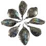 SUNYIK Natural Labradorite Stone Pendant Necklace for Unisex, Handmade Wire Wrapped Irregular Jewelry for Healing