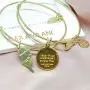 Alex and ANI Disney Parks The Incredibles Elastigirl Incredible Mom - Set of 2 Bangles - Inspirational Quote - Charm Bracelet Jewelry Gift (Gold Finish)
