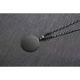 XUANPAI Stainless Steel to My Son Love Dad Courage Inpsirational Round Pendant, Birthday Gifts to Son,Son Necklace from Dad,Love Son Gift