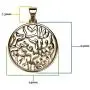 Shema Full Prayer Pendant Necklace, Solid .925 Sterling Silver & Gold Plated Shema Full Prayer Pendant Necklace, Solid .925 Sterling Silver & Gold Plated