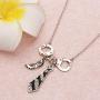 WSNANG Fifty Movie Necklace Freedom Handcuffs Mask Tie Necklace Movie Jewelry Gift