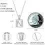 SISMIURRA For You Square Initial Pendant Necklace 18K White Gold Plated Cubic Zirconia A-Z Letter Charm Necklace Minimalist Personalized Gift for Women SISMIURRA For You Square Initial Pendant Necklace 18K White Gold Plated Cubic Zirconia A-Z Letter Charm Necklace Minimalist Personalized Gift for Women