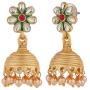Efulgenz Indian Bollywood Traditional Kundan Pearl Wedding Choker Necklace Earrings Jewelry Set