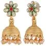 Efulgenz Indian Bollywood Traditional Kundan Pearl Wedding Choker Necklace Earrings Jewelry Set