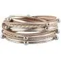 GelConnie Leather Cuff Bracelets Gorgeous Boho Beads Wrap Bracelet Magnetic Multi Strand Bracelets Bohemian Jewelry for Women, Wife