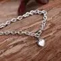 MEGIDESI Heart Necklace and Bracelet Set MEGIDESI Heart Necklace and Bracelet Set