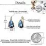 Swarovski Crystal Triangle Leverback Drop Earrings for Women 14K Rose Gold Plated Hypoallergenic Jewelry Swarovski Crystal Triangle Leverback Drop Earrings for Women 14K Rose Gold Plated Hypoallergenic Jewelry