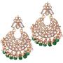 Aheli Indian Bollywood Designer Kundan with Beaded Chandbali Earrings Fashion Jewelry for Women