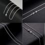 Zhx 3PCS/5PCS 925 Sterling Silver Snake Chains Necklaces 16'' 18'' 20'' 22'' 24'' 26'' 28'' 30'' Zhx 3PCS/5PCS 925 Sterling Silver Snake Chains Necklaces 16'' 18'' 20'' 22'' 24'' 26'' 28'' 30''