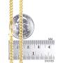 Nuragold 14k Yellow Gold 4mm Solid Miami Cuban Link Chain Pendant Necklace, Mens Jewelry Lobster Clasp 18'' 20'' 22'' 24'' 26'' 28'' 30''