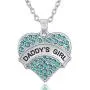Daddys Girl Love Heart Pendant Necklace for Girls and Teens Daddys Girl Love Heart Pendant Necklace for Girls and Teens