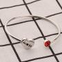 AKTAP Phlebotomist Cuff Bracelet Nurse Jewelry with Needle Tubing Gift for Technician Hematologist Medical Technologist