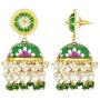 Aheli Enamel Indian Traditional Jhumki Jhumka Earrings Bollywood Wedding Party Ethnic Fashion Jewelry for Women