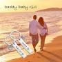 MAOFAED Father Daughter Gift Dad Keychain Daddy and Baby Girl Keychain BDSM Keychain DDLG Gifts Daddydom Gift Babygirl Gift