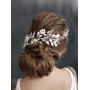 FXmimior Boho Hair Accessories Leaf Headband Flower Crown, Rustic Head Wreath, Wedding Headband, Bridal Hair Accessories
