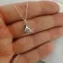 Sterling Silver Tiny Cheer Megaphone Charm Necklace, 18'' Chain