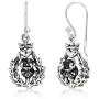 WithLoveSilver 925 Sterling Silver Classic Scottish Thistle Simulated Cubic Zirconia Heart Dangle Earrings WithLoveSilver 925 Sterling Silver Classic Scottish Thistle Simulated Cubic Zirconia Heart Dangle Earrings