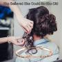 TIIMG Hairstylist Gift Hairdresser Bracelet She Believed She Could So She Did Hairdresser Jewelry Scissors Bracelet for Hairdresser