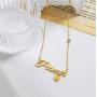 FAMARINE Zodiac Gifts Necklace for Women, Letter Pendant Zodiac Gold Necklace, 12 Constellation Astrology Fashion Jewelry Birthday Gift for Her