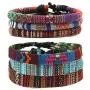 HZMAN Mix 6 Wrap Bracelets Men Women, Hemp Cords Ethnic Tribal Bracelets Wristbands
