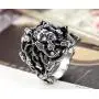 Flongo Mens Women Vintage Stainless Steel Greek Mythology Black Silver Goth Goddess Medusa Ring Snake Haired Band Goth Flongo Mens Women Vintage Stainless Steel Greek Mythology Black Silver Goth Goddess Medusa Ring Snake Haired Band Goth