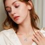 ROMANTIC WORK Sister Necklace for Girls Sterling Silver Heart Best Friends Pendant Necklace Friendship Sister Jewelry Gift for Women Classmates