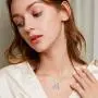 ROMANTIC WORK Sister Necklace for Girls Sterling Silver Heart Best Friends Pendant Necklace Friendship Sister Jewelry Gift for Women Classmates